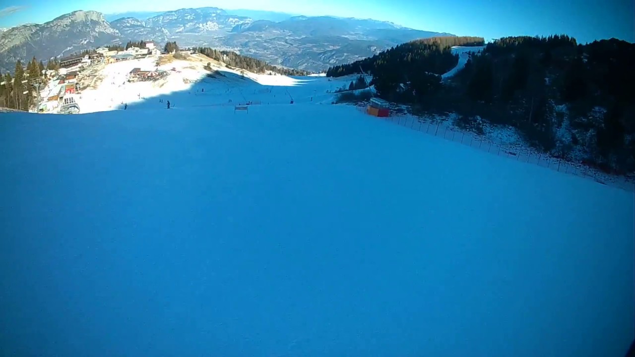 Discesa in sci dalle piste del Monte Bondone