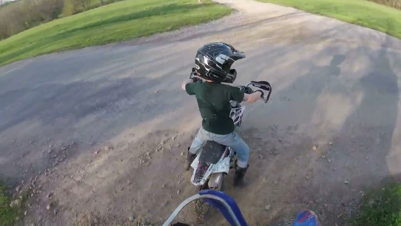 Levi on Pitster Pro 110 at ICV ATV Club
