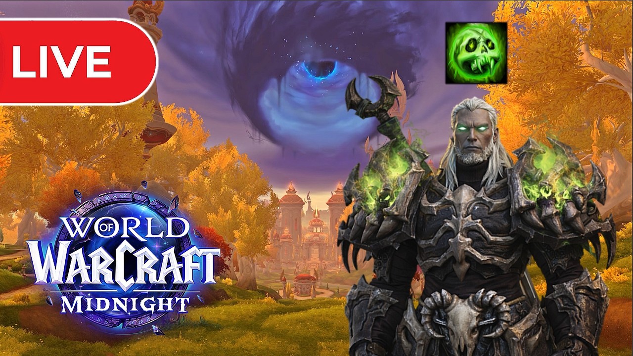 LIVE! LVL 90 UNHOLY DK GEAR GRIND | World of Warcraft Midnight