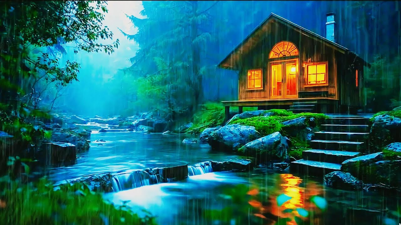 Soft Night Rain Sounds for Rest | Forest Ambience, Relaxation, Focus, Meditation -RAIN ASMR
