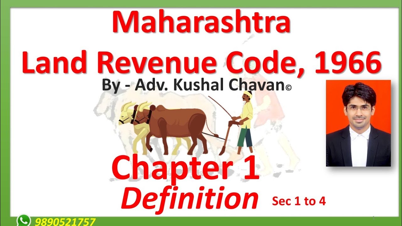 Chapter 1 Definition Section 1 to 4 MLRC 1966
