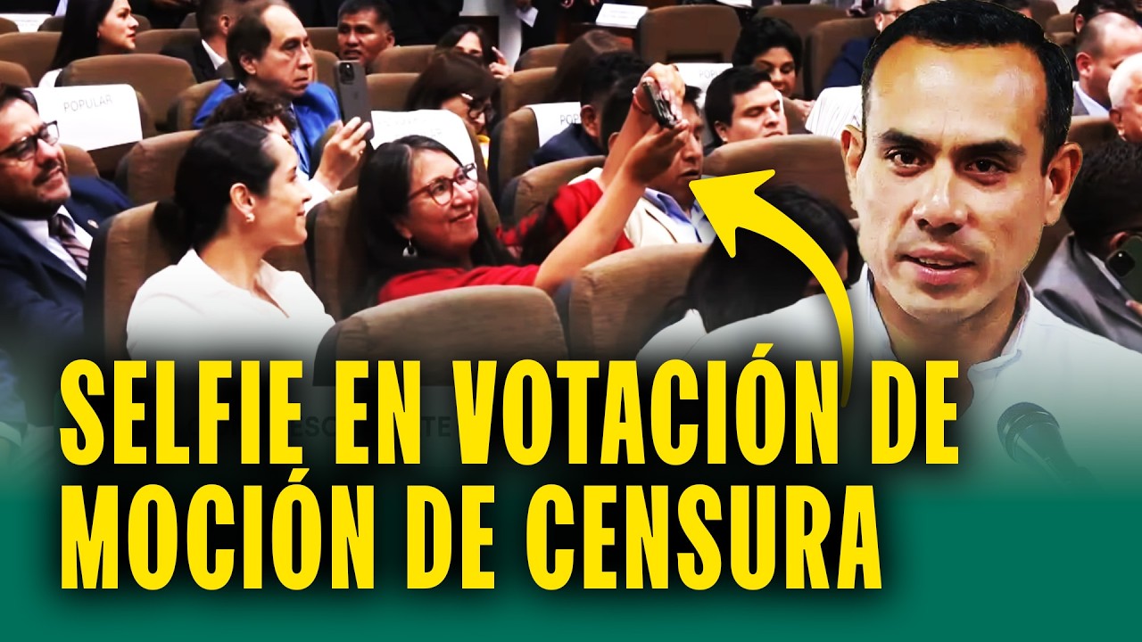 Congresistas se toman selfie mientras votaban en moción de censura del presidente Jerí