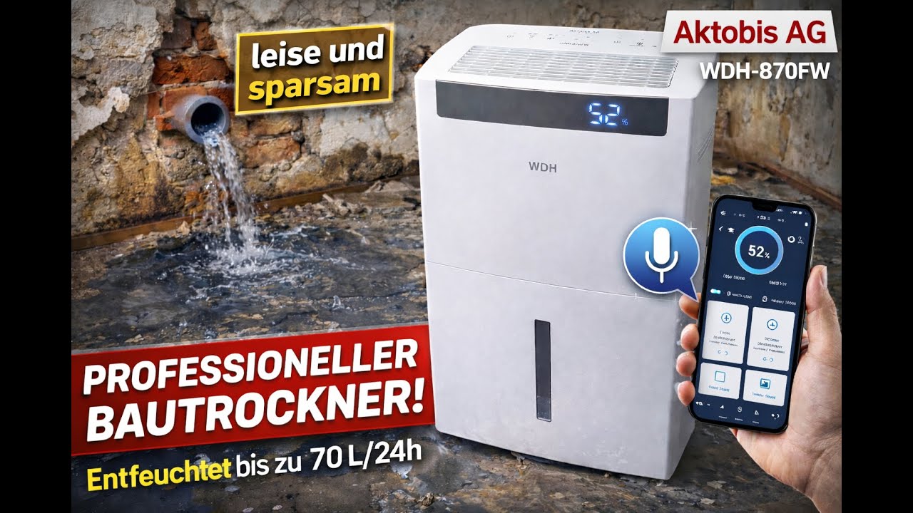 Aktobis - Bautrockner WDH-870FW WiFi bis 70 Liter/24h
