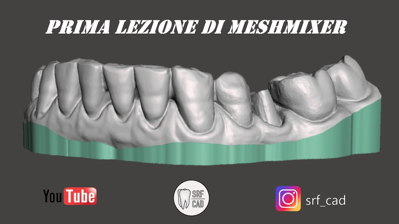 MESHMIXER DENTAL: Prima lezione sui comandi base e come riparare un file intraorale  intraoral scan