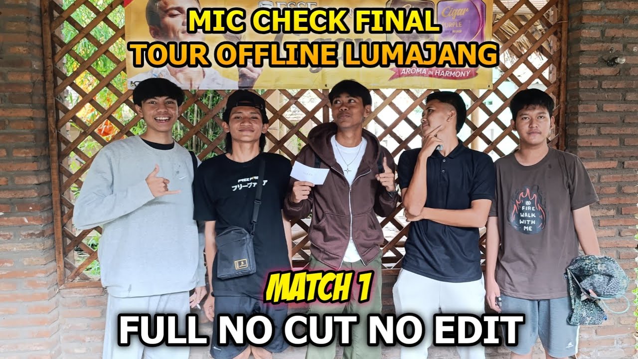 FULL NO CUT NO EDIT!! MIC CHECK FINAL TOURNAMENT OFFLINE LUMAJANG!! (MATCH 1) - FREE FIRE