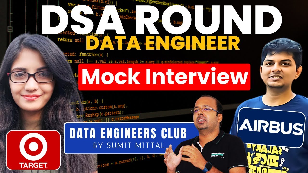 Important Data Structures and Algorithms Mock Interview for Data Engineers Spark | SQL #interview
