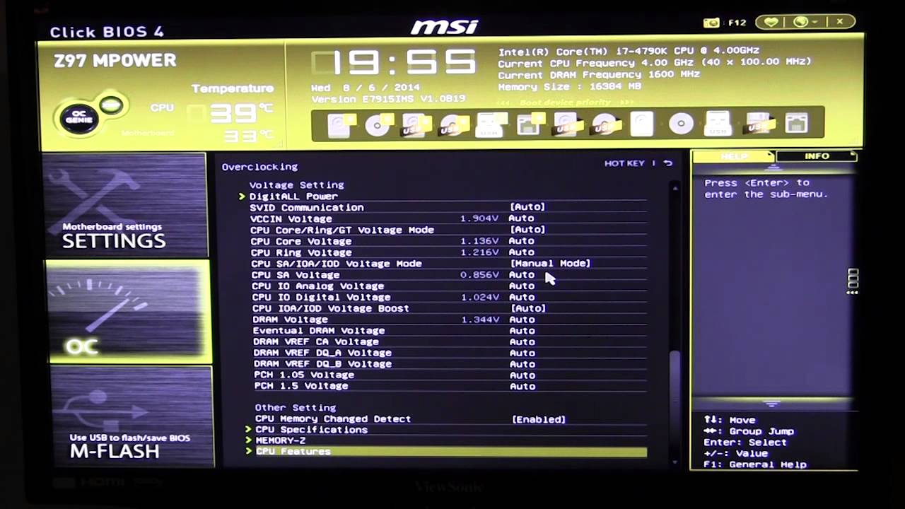 MSI Z97 MPower BIOS Overview