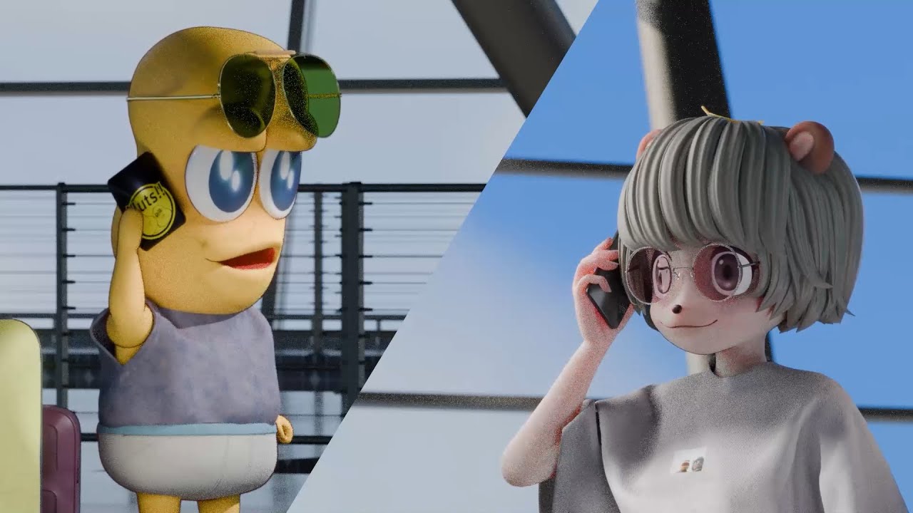 【ぽこピー&times;ahamo】 WebCM 海外編「来ちゃったねー、海外！」