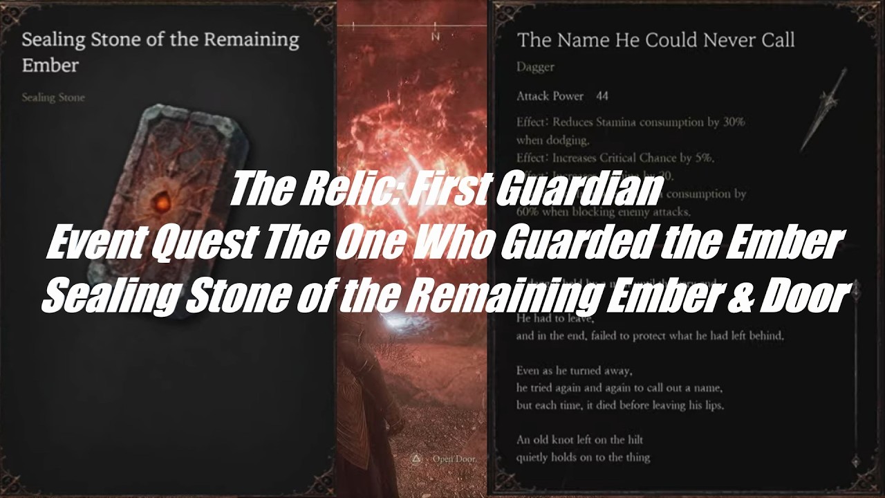 The Relic: First Guardian - Sealing Stone of the Remaining Ember & Door Location Timestamped