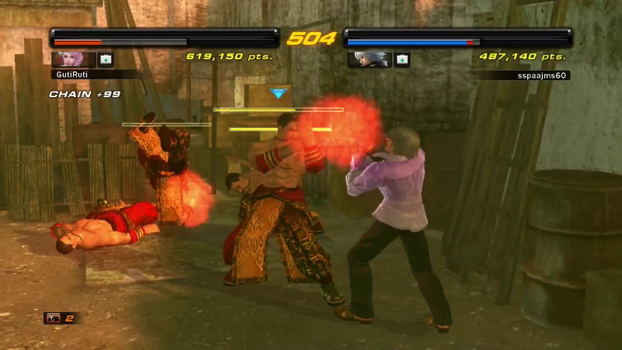 Tekken 6 Scenario Campaign [Co-op] Stage 6 (Medium) - with GutiRuti
