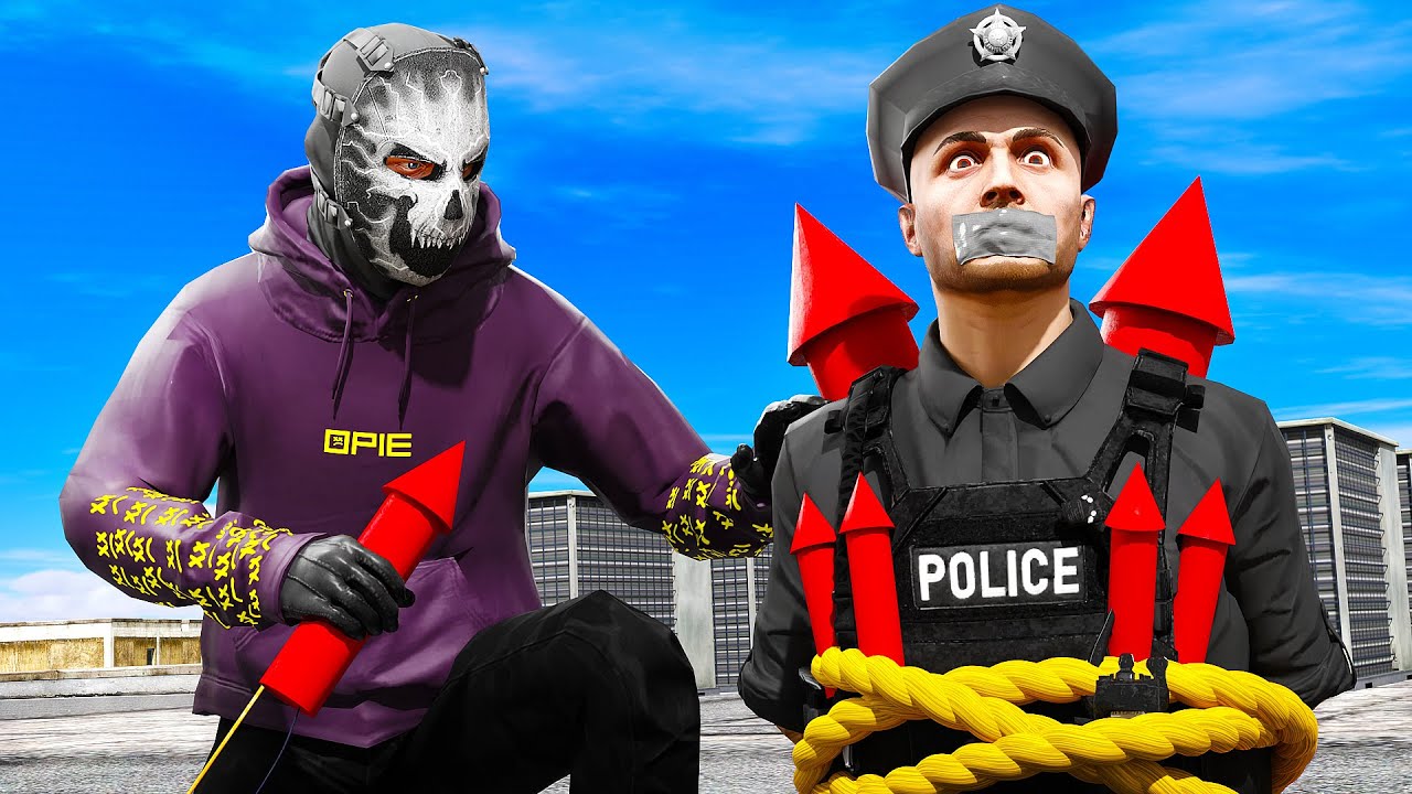 Using Rocket Boosters to Escape Cops In GTA 5 RP
