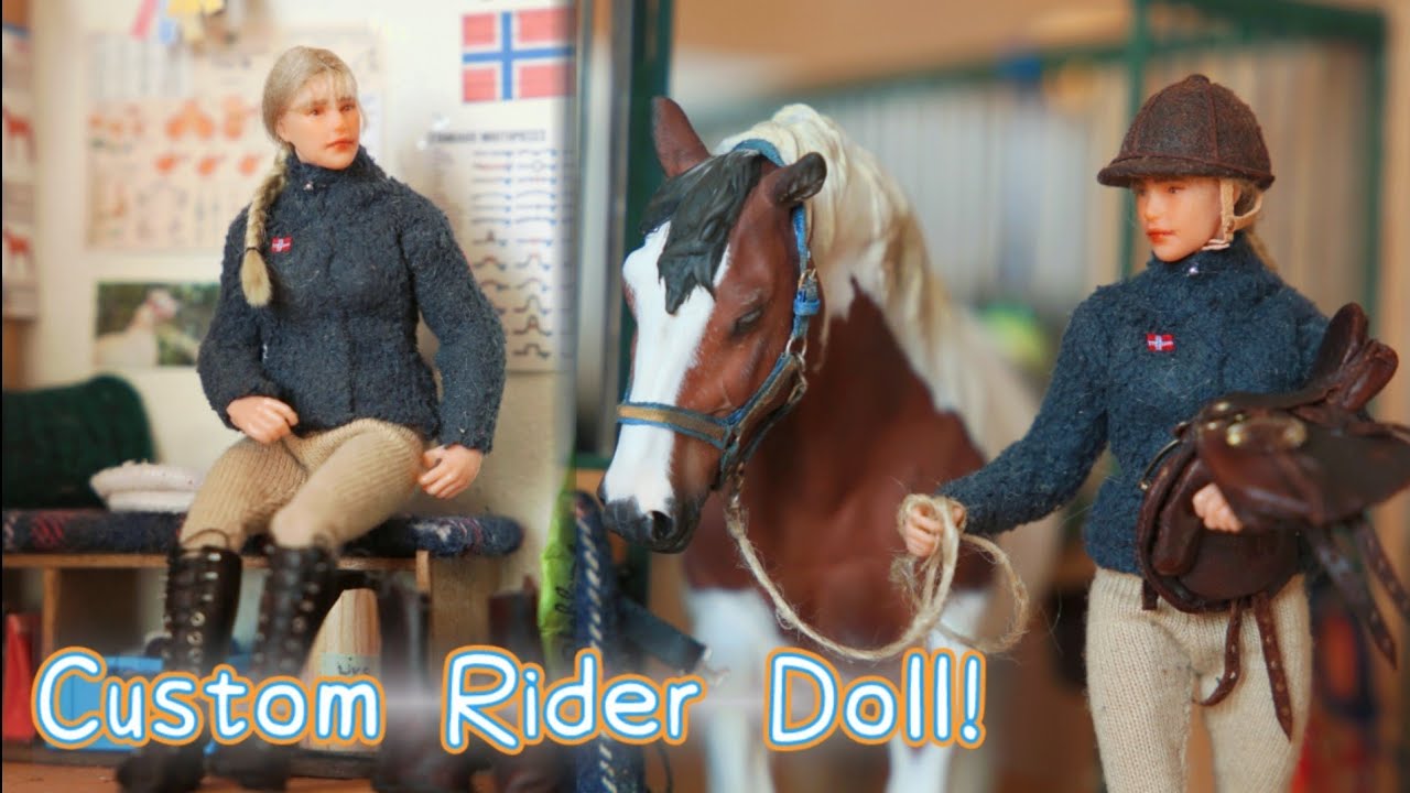 Создание миниатюрной куклы-всадницы! — Schleich Horse Scale Repaint + руководство по одежде