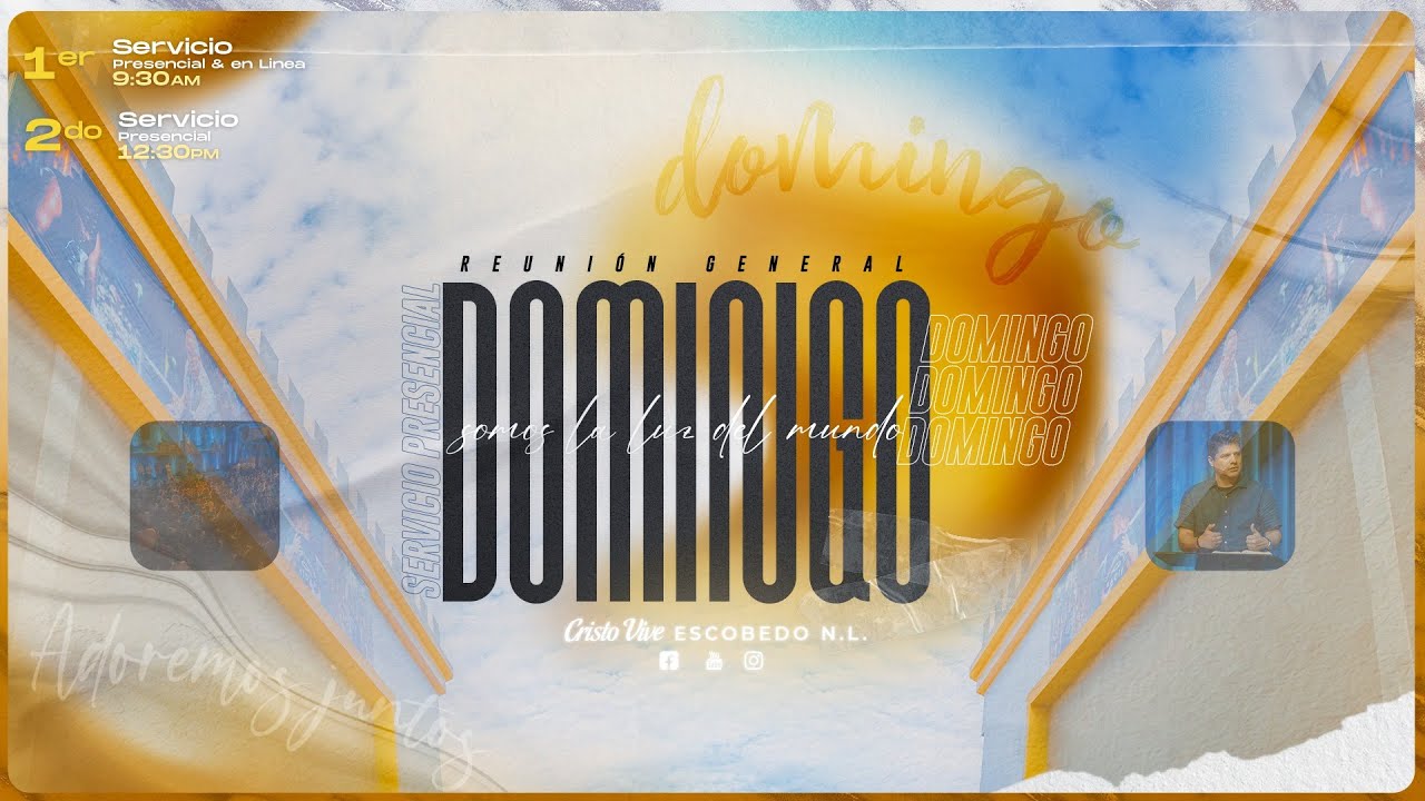 ☁🤝🏻☁ Servicio Dominical  | Pr. Luis Ángel Oregón | Cristo Vive Escobedo NL