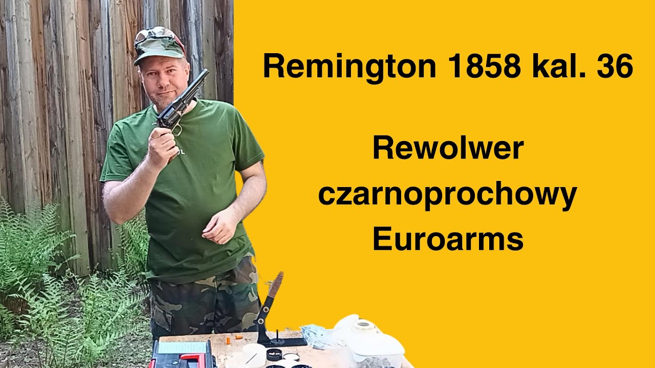 Rewolwer Remington 1858 kal. 36 - kula 375 i 380 oraz pocisk Conical 375 - rewolwer bez pozwolenia