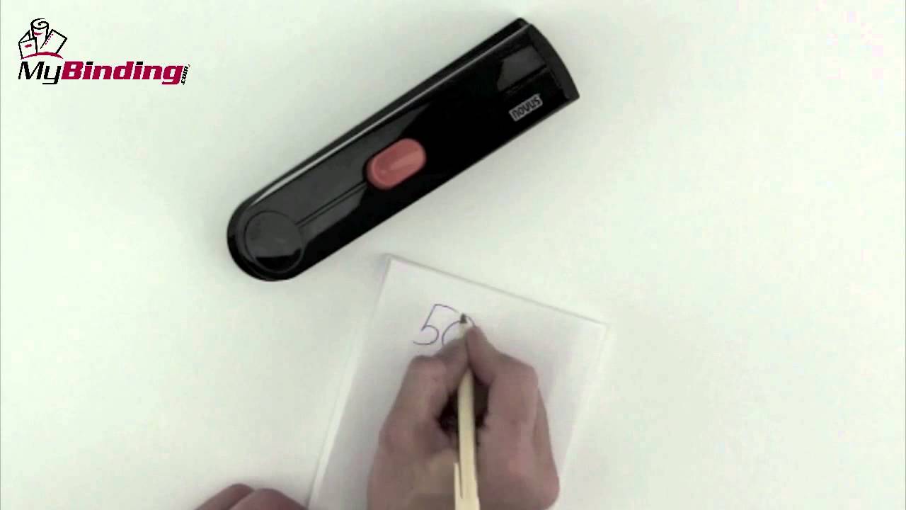 Novus B8FC Power On Demand Executive Flat Clinch Stapler Demo