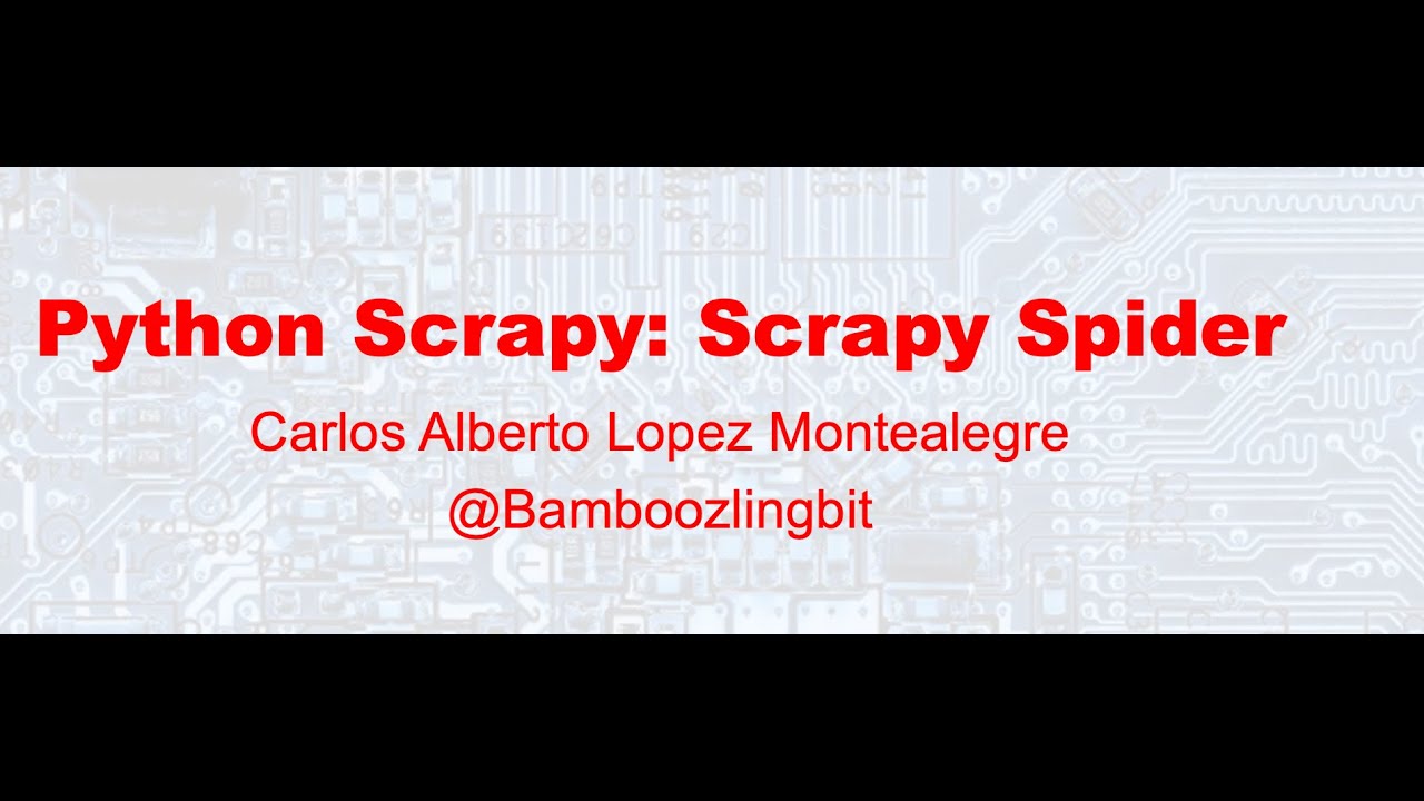 Scrapy Spider Class Small Intro
