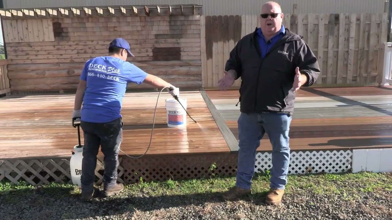 Deck Restoration Plus Deck And Wood Cleaner Demo