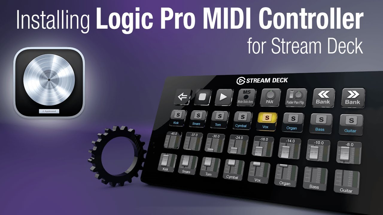 MIDI-контроллер Logic Pro для установки Stream Deck