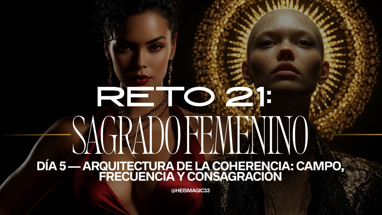 Reto 21: Sagrado Femenino: Día 5 — Arquitectura de la Coherencia: Campo, Frecuencia y Consagración