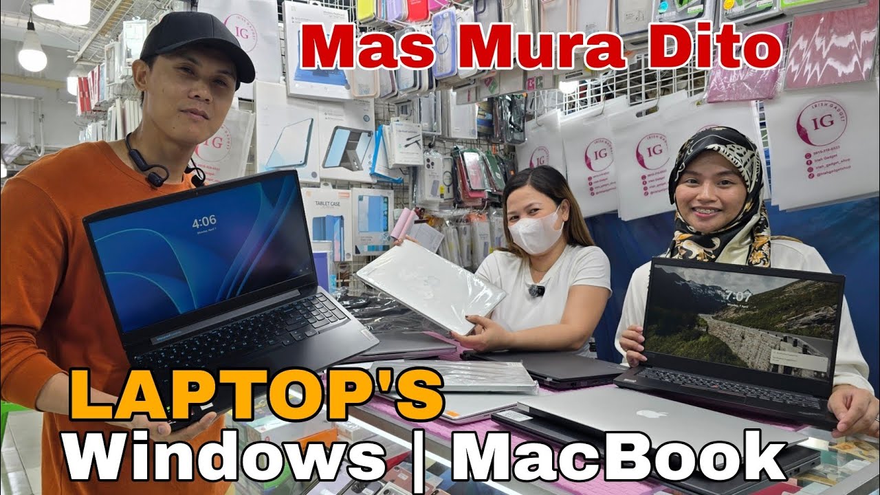 LAPTOP'S Windows or MacBook, Mas Mura Dito sa GreenHills Shopping Center