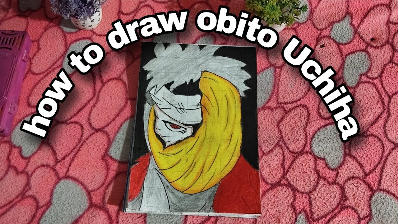 How to draw very easy obito Uchiha ki drawing step by step#obitoart 