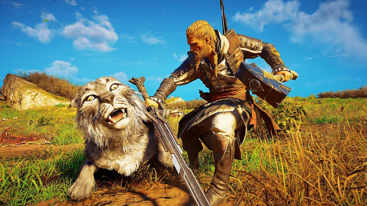 AC Valhalla - All Legendary Animals Location & Gameplay with Excalibur, Mjölnir & Nodens Arc