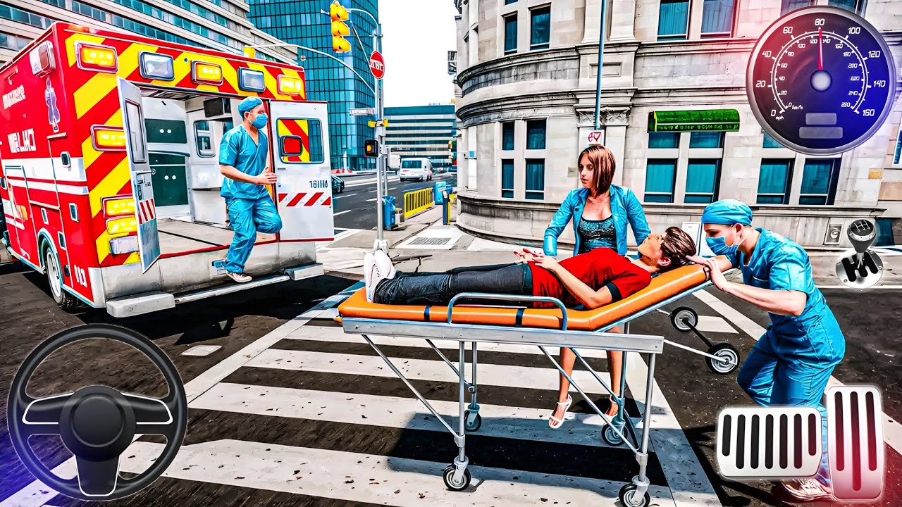Us Emergency Ambulance Rescue Simulator - 911 Emergency Van Driving 3D - Android GamePlay