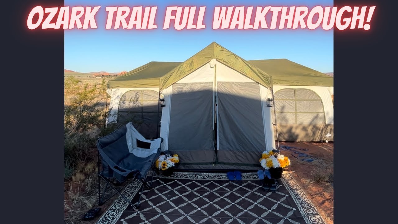 Палатка Ozark Trail на 12 человек. С кондиционером и мебелью.