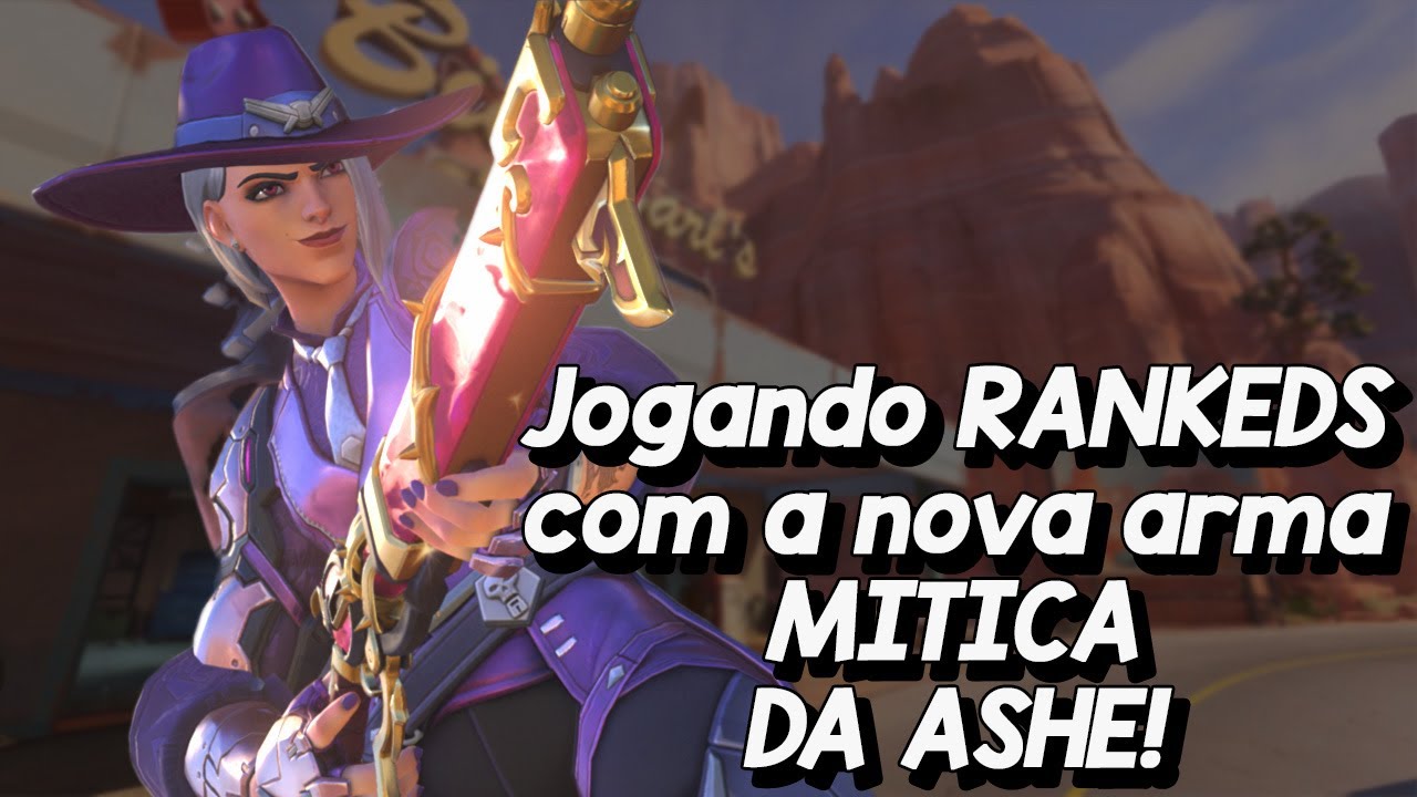 Overwatch 2 - JOGANDO DE ASHE COM A NOVA ARMA MITICA! (PARTIDA DA LIVE).