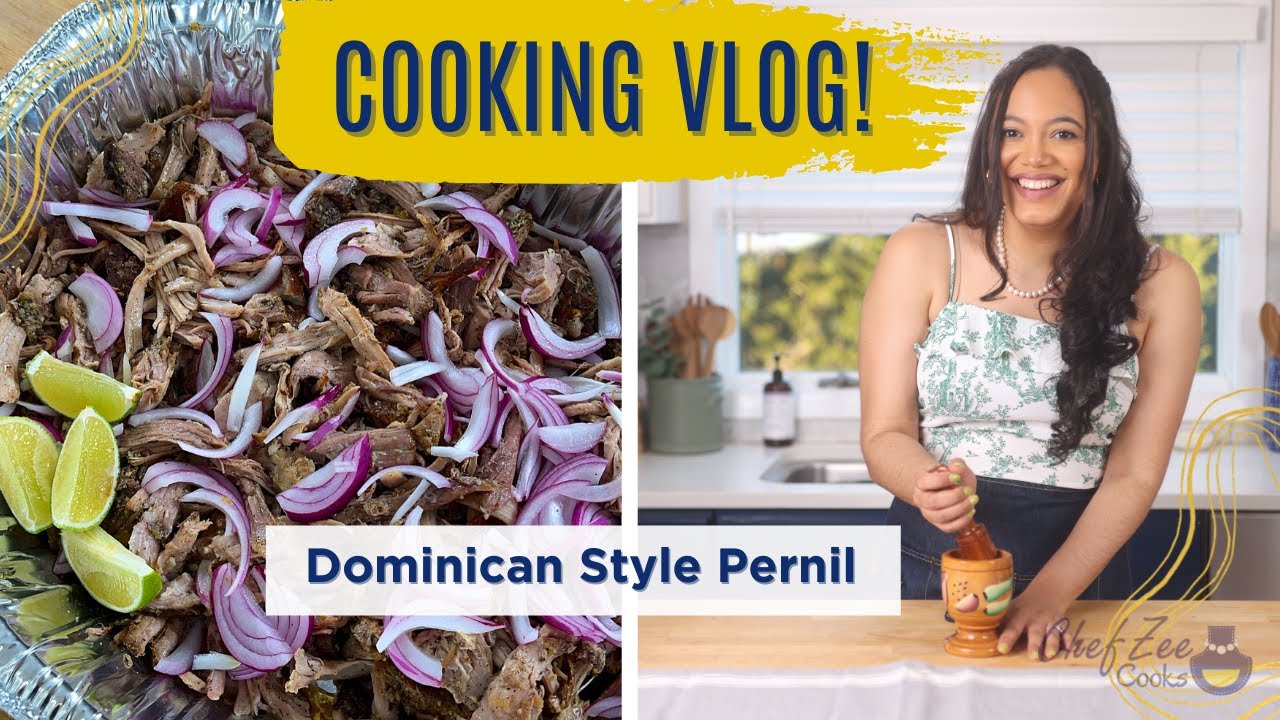 Cook With Me - Dominican Style Pernil | Chef Zee Vlogs
