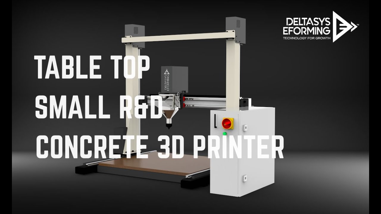 Table Top Small R&D Concrete 3D Printer from DELTASYS E FORMING