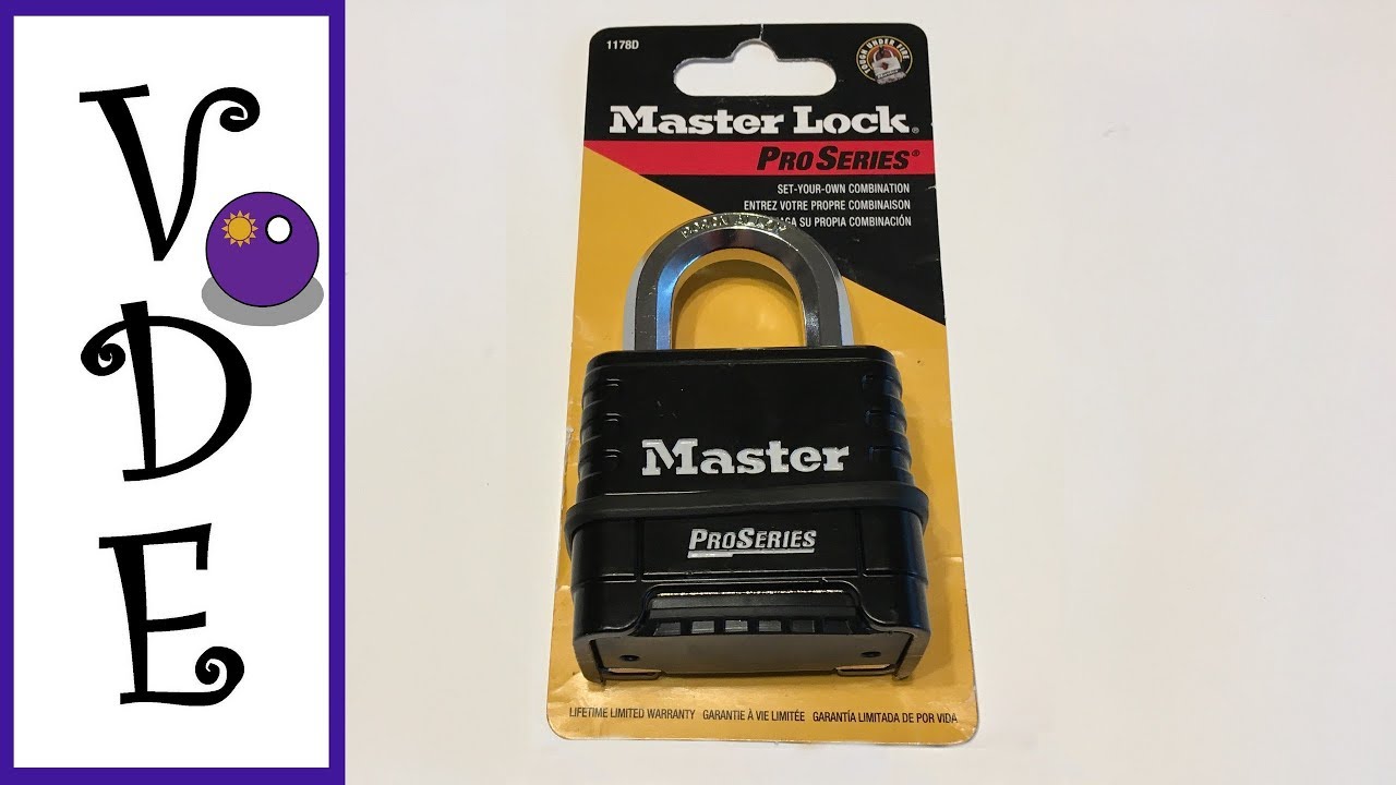[378] A master pro combination padlock 1178D