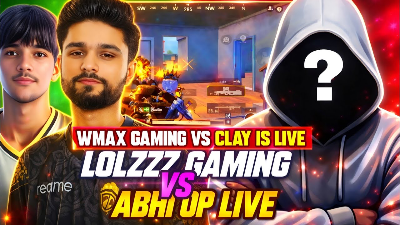 LOLZZZ GAMING vs ABHI UP LIVE | WMAX vs CLAY 🔥 Full Intense BGMI Match