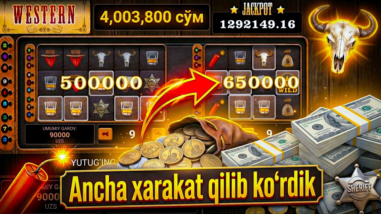 Westernni sinab ko'rdik va ko'tardikmi yoqmi ? | #slot #1xgames