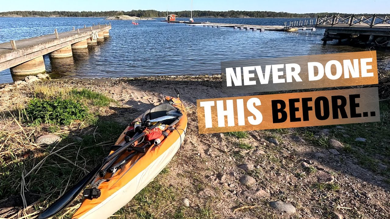 22 km sea kayaking & getting back by FERRY! Östra Lagnö - Husarö, Advanced Elements Airfusion EVO