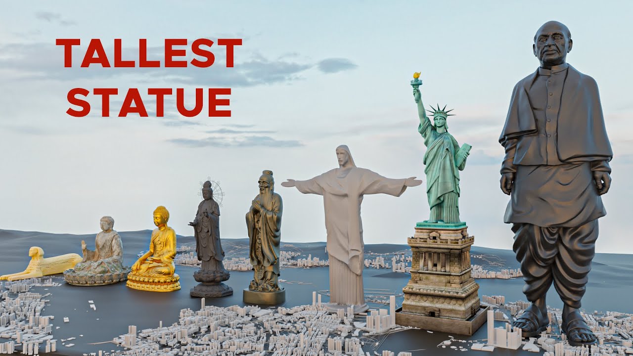 World&rsquo;s tallest statues size comparison