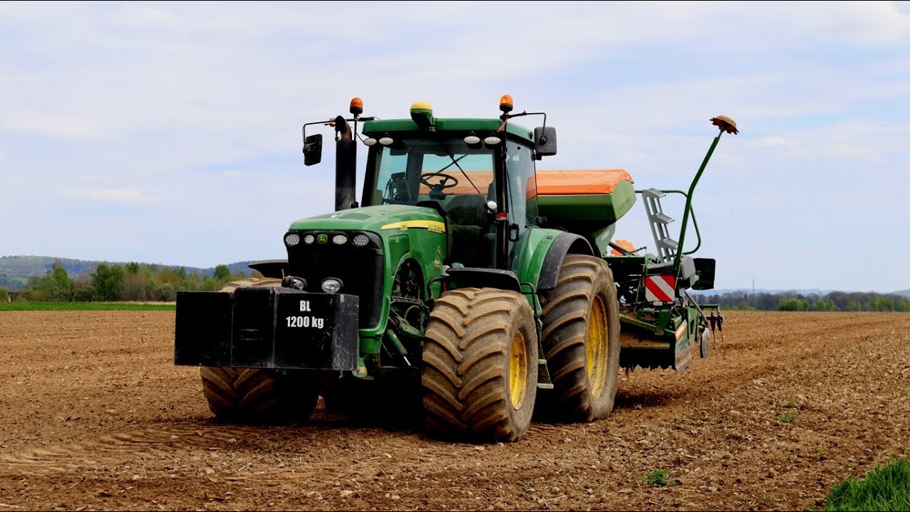 GR Łożański - Siew soi 2023 - John Deere 8320 & Amazone Centaya 4000 Super ( Podkarpacie ).