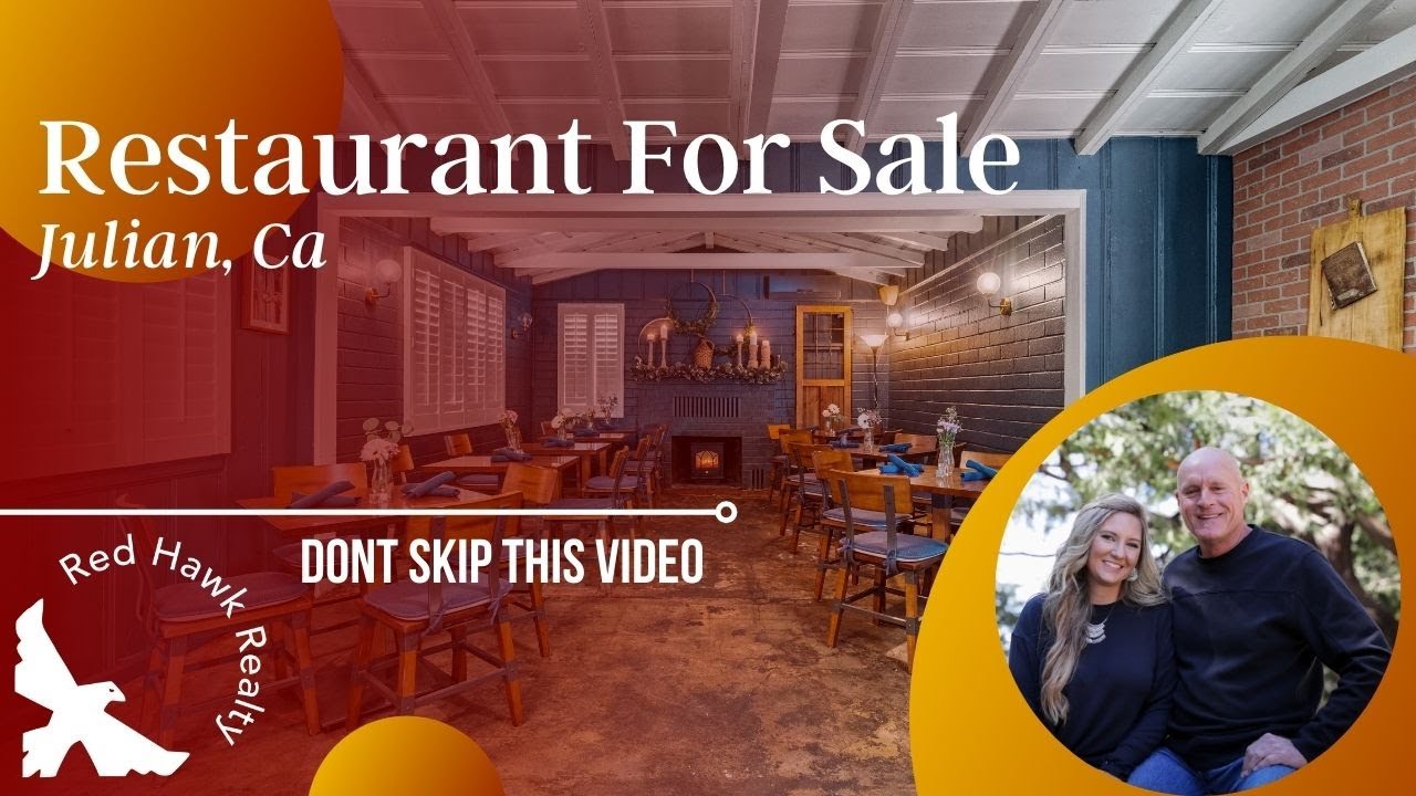Award-Winning Restaurant & Bar for Sale in Julian’s Scenic Backcountry