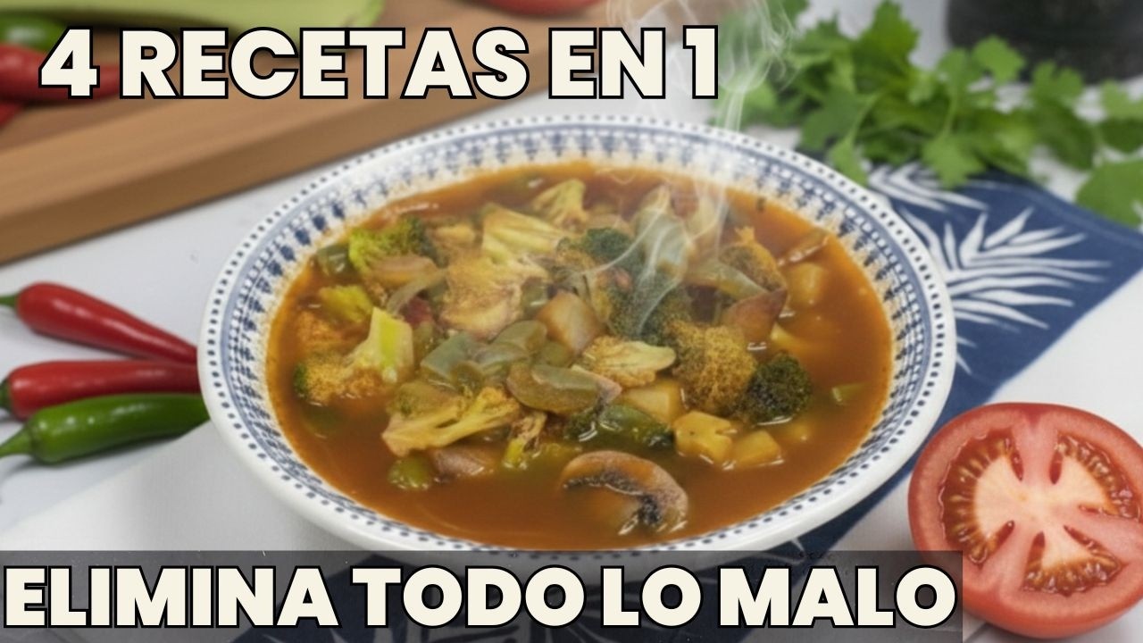 GUISADO DE VERDURAS Y NOPALES. Fibra Poderosa p/Bajar Colesterol, Diabetes, Hígado Graso. 4 en 1