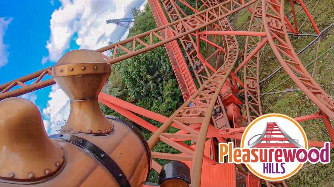 Cannonball Express - Mounted HD On-Ride POV | Pleasurewood Hills