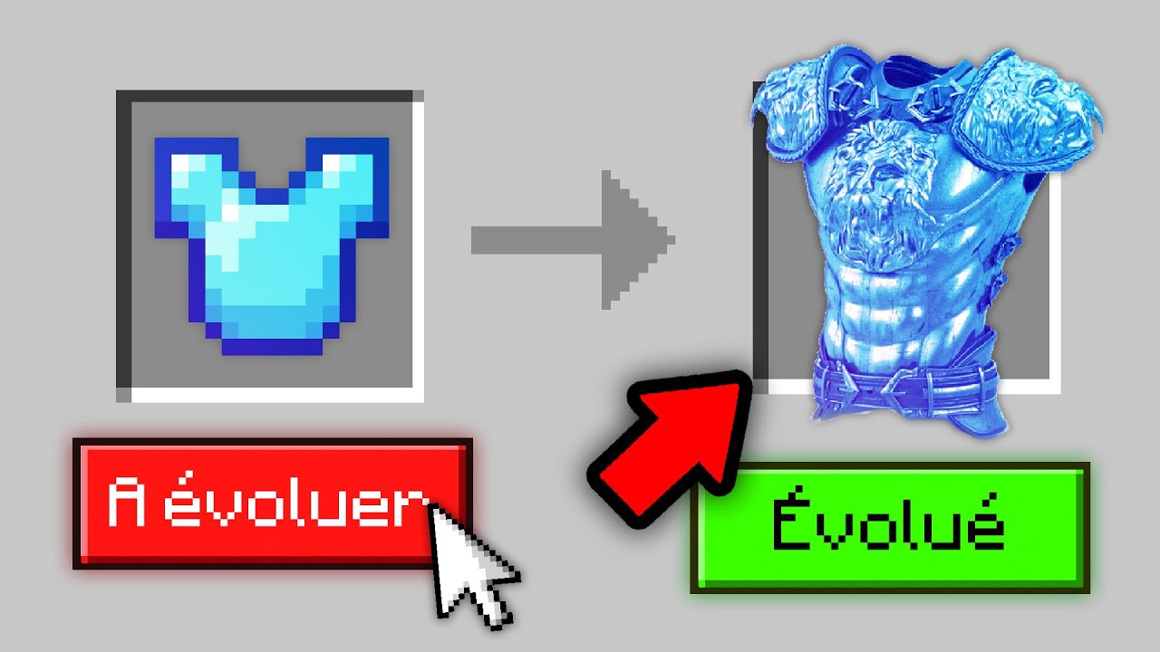 Minecraft mais, je peux faire ÉVOLUER les Items !