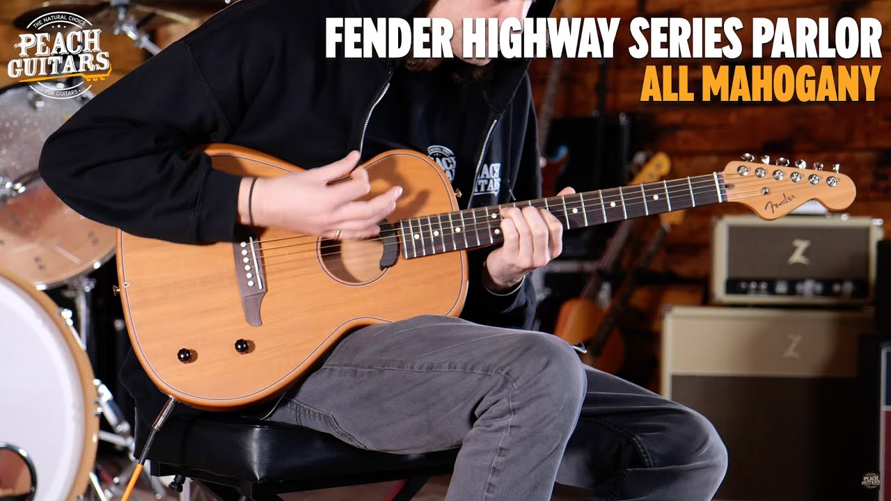 No Talking...Just Tones | Fender Highway Series Parlor | All-Mahogany