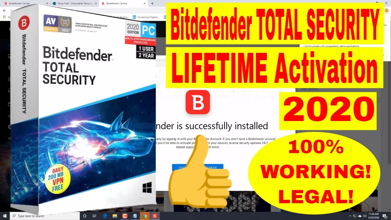 Bitdefender Total Security 2020 Activation Step By Step Guide (100% LEGAL and WORKING)