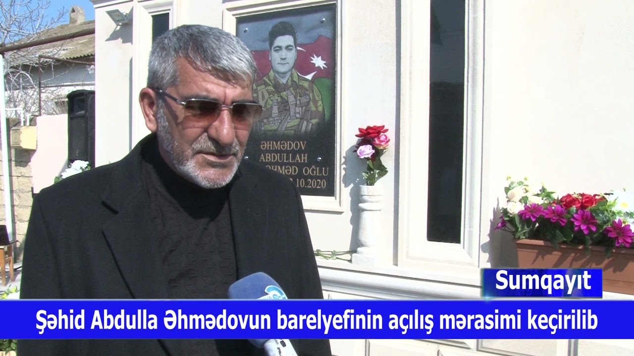 05 04 2021 Sumqayıt Corat Şəhid Barelyefləri