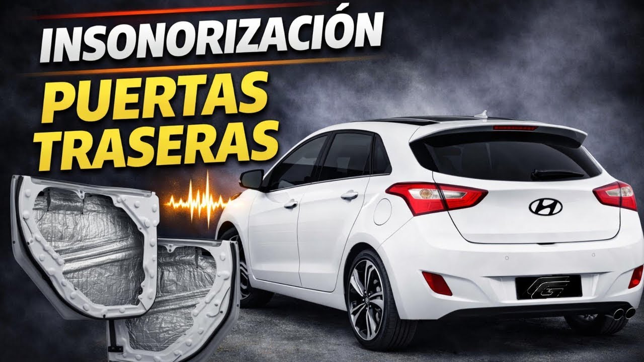 Desmontar ELEVALUNAS TRASERO para INSONORIZAR puertas con asilante acústico paso a paso/térmico #i30