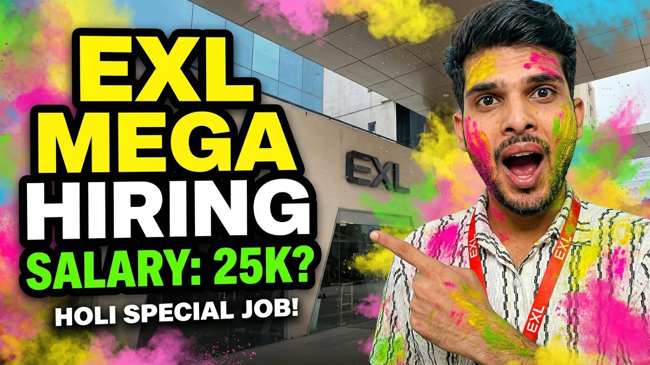 Freshers Hiring in EXL | Salary 25k? | Holi 2026 Update | The Ravi Vlogs