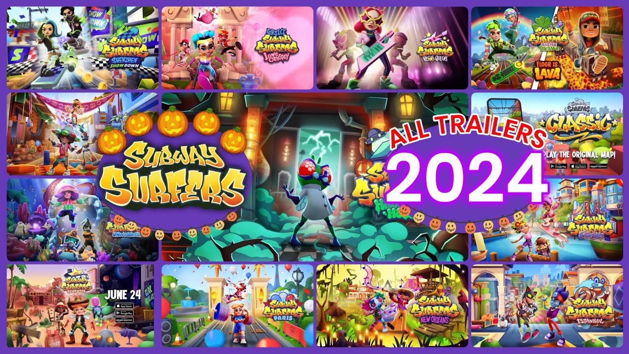 Subway Surfers Rewind 2024 - All Trailers Till Date