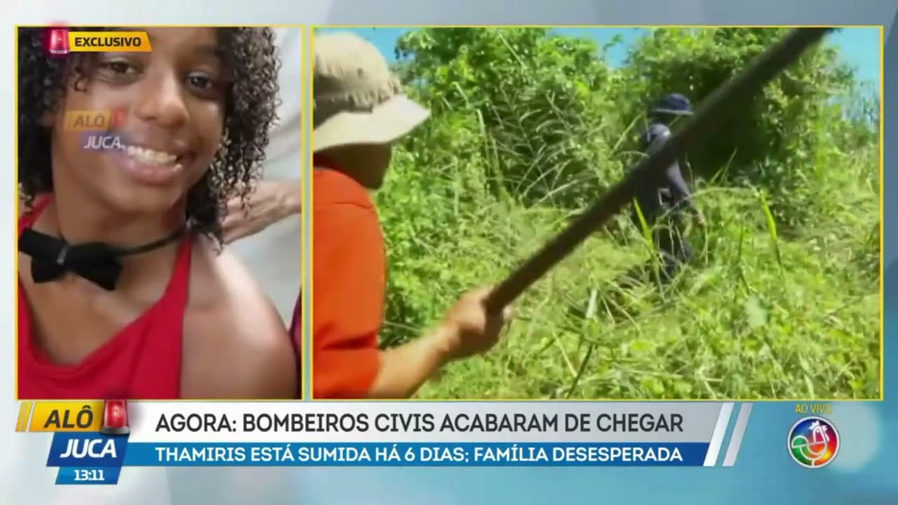 AGORA: bombeiros civis intensificam buscas por Thamiris no 6º dia de desaparecimento em Salvador