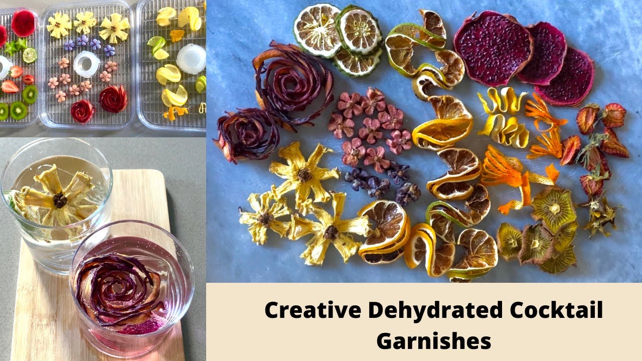 Super creative dehydrated cocktail garnish tutorial