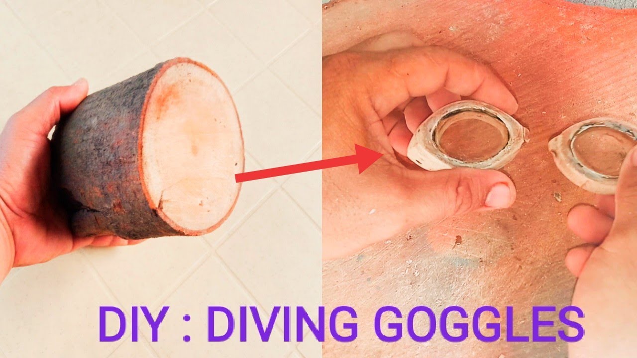 DIY : WOODEN DIVING GOGGLES | paraan para magkaparihas ang sukat ng mga mata.